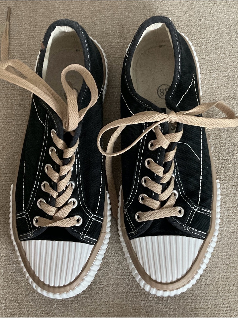 Classic Black Canvas Sneakers